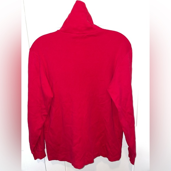 Bright Red Land’s End Turtleneck - Picture 2 of 2